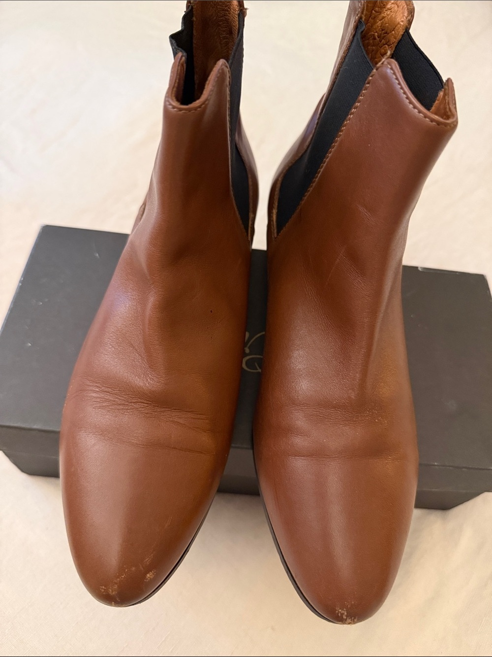 J.Crew Women’s Brown Leather Chelsea Boots